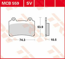 TRW Tampoane Pentru Motociclete Yamaha FJ