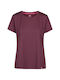 Trespass Women's Athletic T-shirt Fast Drying Burgundy