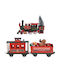 SP Souliotis Christmas Metal Figure Train Red Height 100cm