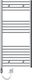 ECD Germany Sahara Elektrische Handtuchheizkörper 900W 120x60cm Silber