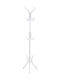 Pakketo Metallic Coat Rack White Piero 44x44x181cm