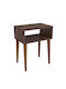 Ganiru Wooden Bedside Table 45x30x60cm