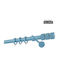 Zogometal Metallisch Vorhangstange CP0473 Einfach Φ25mm 160cm Hellblau