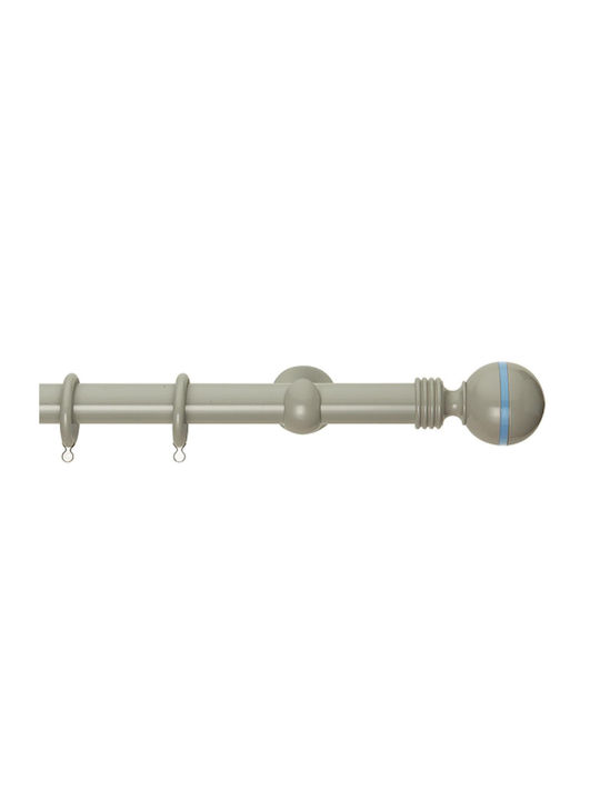 Zogometal Metallic Curtain Pole Double with Rai...