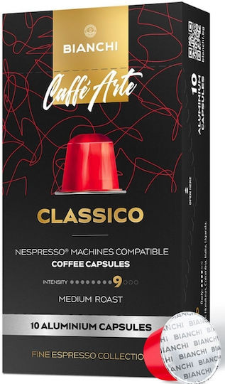 Bianchi Coffee Capsules Espresso Classico Compatible with Machine Nespresso 10caps,tobolek