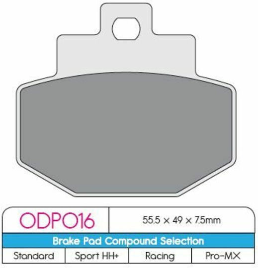 DP Brakes Motorcycle Brake Pads Set for Piaggio GTS 125 Vespa GTS 300 Yamaha GTS