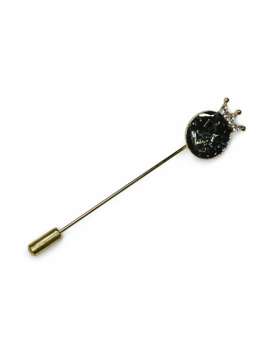 Bizoutaki Pin made of Brass Black