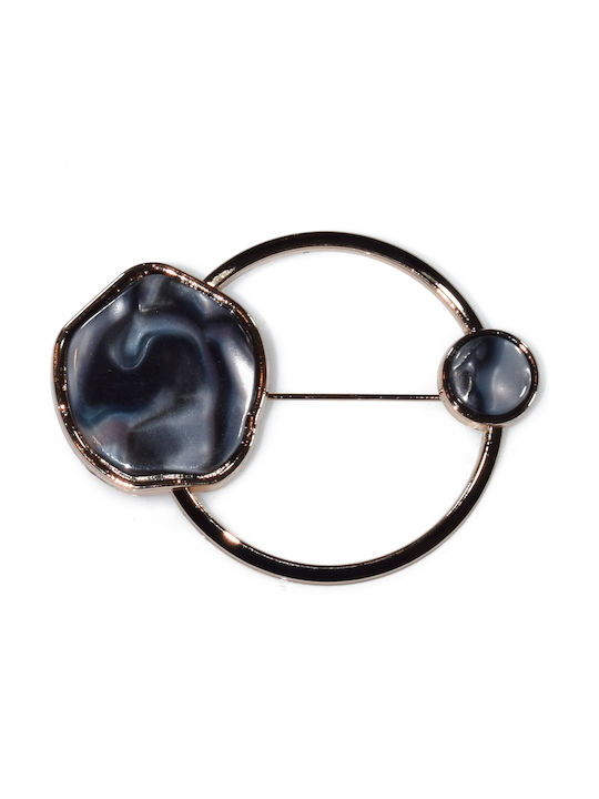 Bizoutaki Pin aus Messing Schwarz