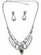Bizoutaki Set with Necklace & Earrings from Brass