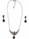 Bizoutaki Set with Necklace & Earrings from Brass Gold Plated