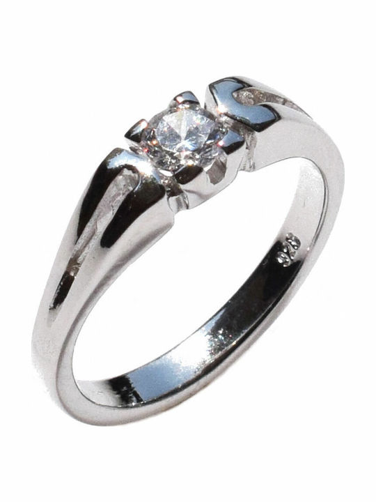 Bizoutaki Single Stone from Silver