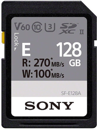 Sony E серия SDXC 128GB U3 V60 UHS-II 270MB/s