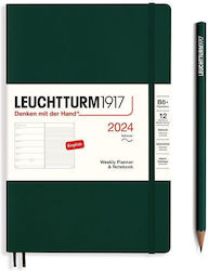 Leuchtturm1917 Weekly Agenda 2024 Green