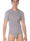 Men's Undershirt Short-sleeved in Gray Color