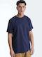 T-shirt Navy Μπλε