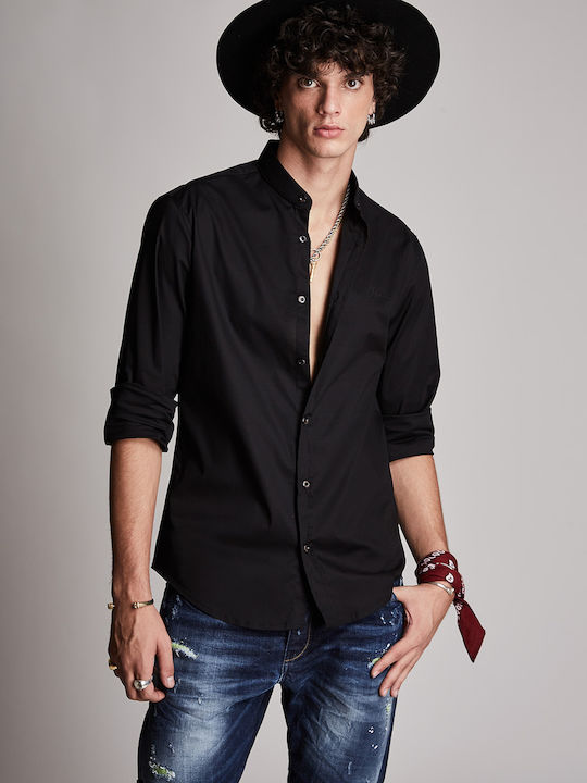 Stefan Fashion Μακρυμάνικo Πουκάμισο σε Στενή Γ...