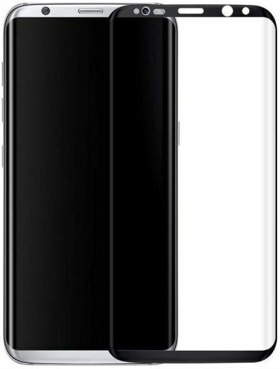 Glue 3D 0.3mm Full Face Tempered Glass Μαύρο (Galaxy S8)