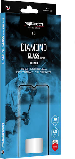 MyScreenPROTECTOR Diamond Glass Full Glue Full Face Tempered Glass Μαύρο (Motorola Edge 30 Pro)
