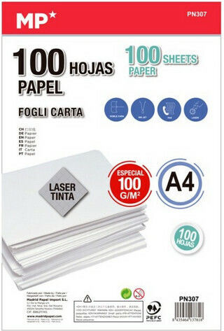 Madrid Papel Χαρτί Εκτύπωσης A4 100gr/m² 100 φύλλα