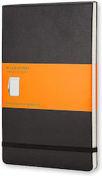 Moleskine Caiet Cu dungi cu Elastic Negru