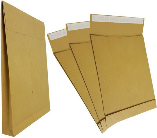Set Umschläge Kraft Typ Tasche B5 250Stück 25x17.6cm in Beige Farbe