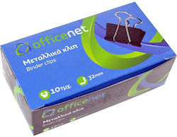Officenet Κλιπς Μεταλλικά 32mm Μαύρα 10τμχ