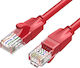 Vention U/UTP Cat.6 (Gigabit) Καλώδιο Δικτύου Ethernet 1m Κόκκινο