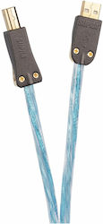 Supra 1001909033 USB 2.0 USB-A male σε USB-B male Μπλε 2m