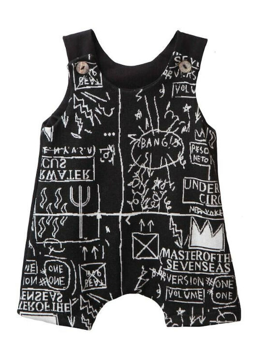 Two In A Castle Baby Bodysuit Set Sleeveless Black