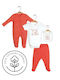 Biorganic Комплект Бебешко Боди Дълъг ръкав Многоцветен 4бр