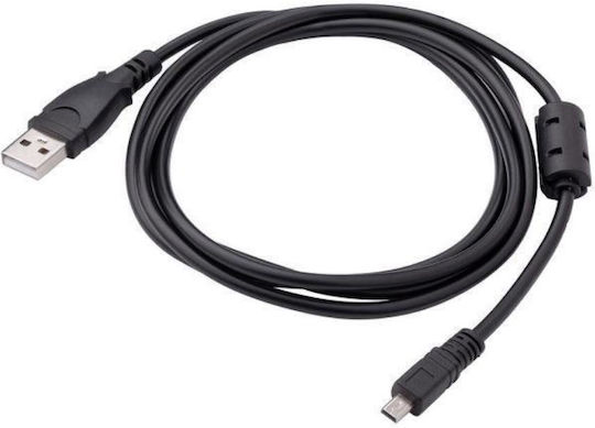 Akyga IEC C13 / IEC C14 - IEC C13 / IEC C14 Cable 5m Μαύρο AK-PC-11A