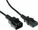 Intronics IEC C14 - IEC C13 Cable 0.3m Μαύρο AK5164