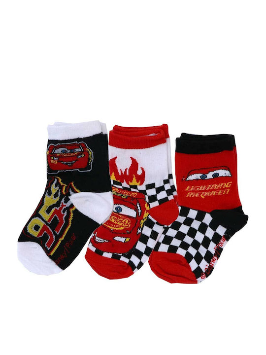 Disney Kids' Ankle Socks Cars Multicolored 3 Pairs