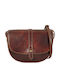 Leather Women's Flap Bag Brown