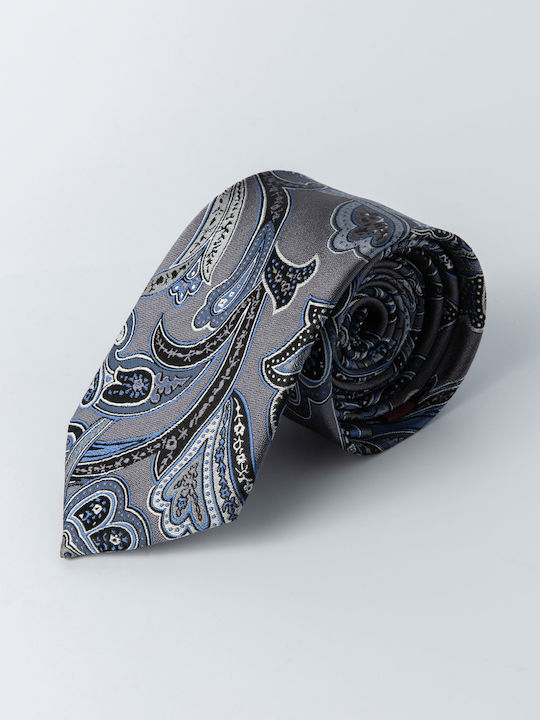 Aristoteli Bitsiani Silk Men's Tie Printed Gray