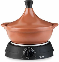 HKoenig Slow Cooker 300W με Χωρητικότητα 3lt Καφέ