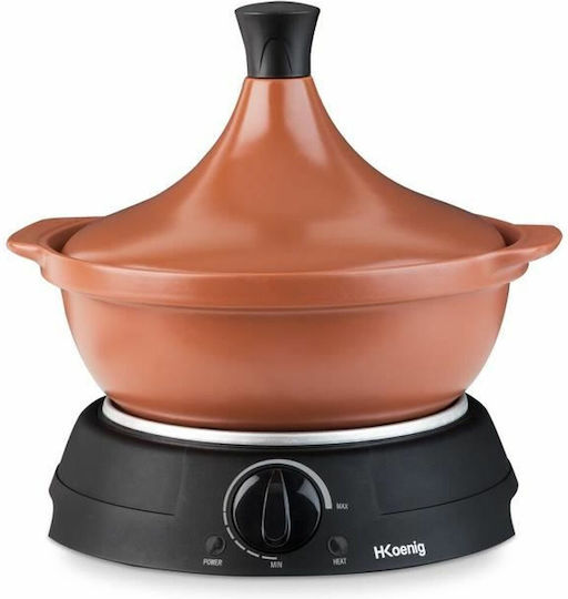HKoenig Slow Cooker 300W cu Memorie Internă 3lt Maro