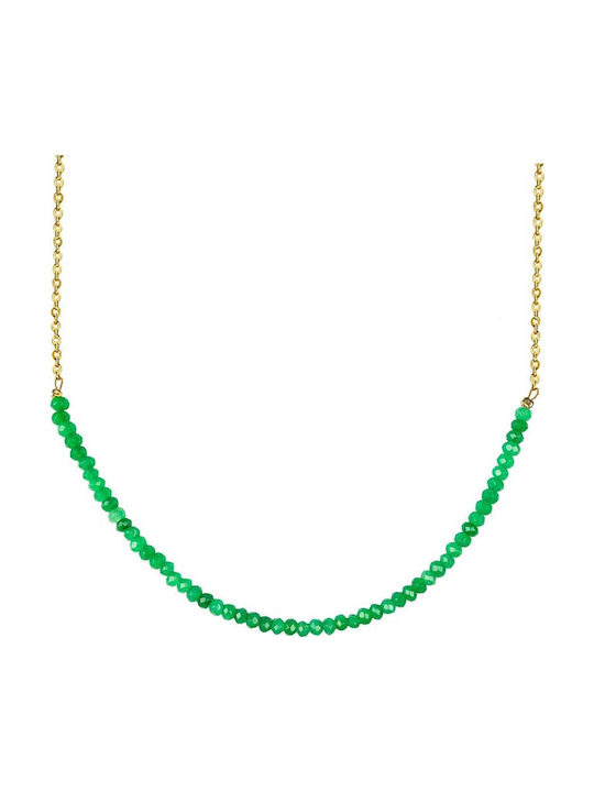 Theodora's Jewellery Κολιέ Πράσινο