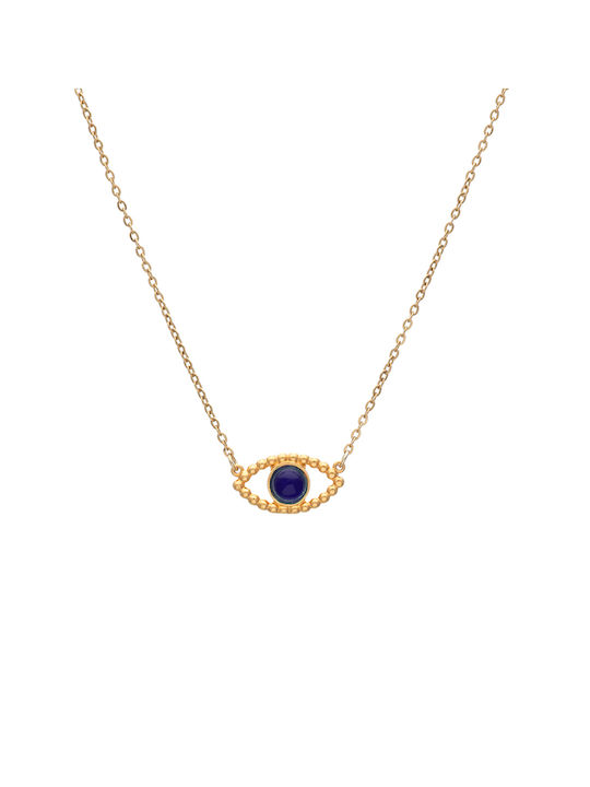 LifeLikes Eye' Necklace Eye Gold Plated