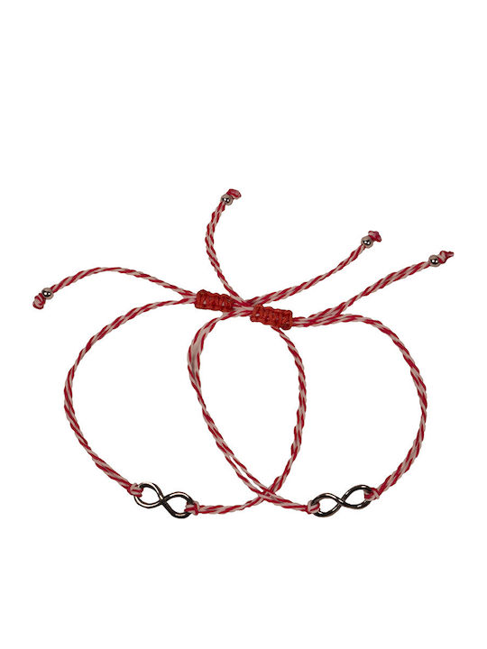 Theodora's Jewellery Σετ Γυναικεία Μαρτάκια με Κορδόνι