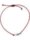 Theodora's Jewellery Femeie Brățară Martaki Macrame cu model ochi protector din Snur
