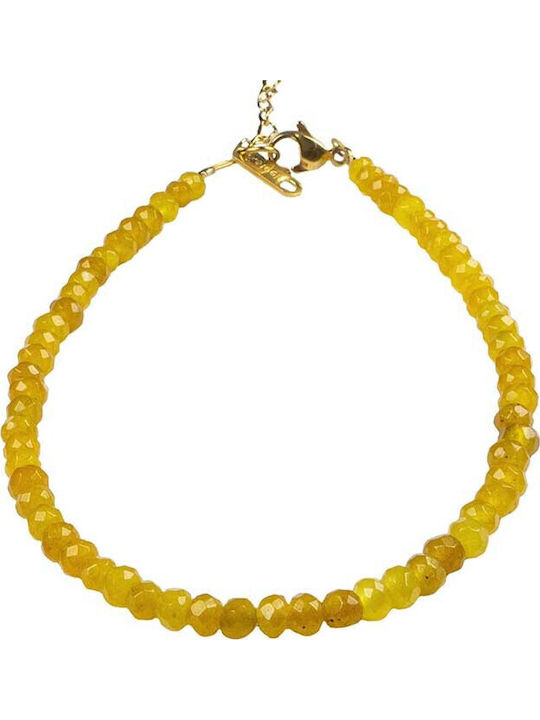 Theodora's Jewellery Damen Armband aus Edelstahl Vergoldet