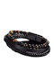 Legend Accessories Βραχιόλι από Δέρμα 21cm
