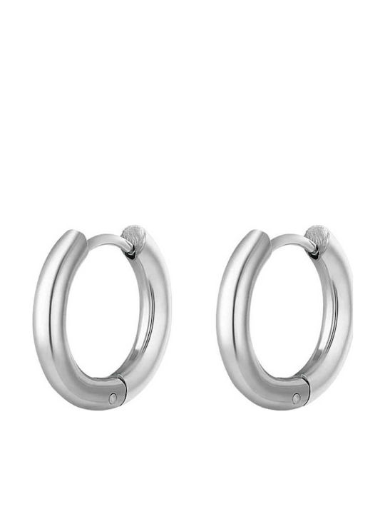 Georgiadis Accessories Σκουλαρίκια Κρίκοι από Ατσάλι