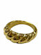 Kostibas Fashion Damen Ring aus Stahl Vergoldet