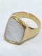 Kostibas Fashion Damen Ring aus Stahl Vergoldet