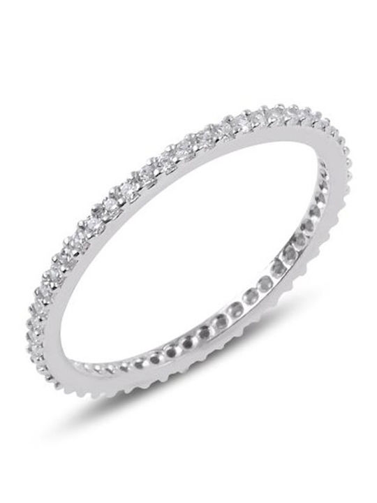 Paraxenies Ring with Zircon made of Silver