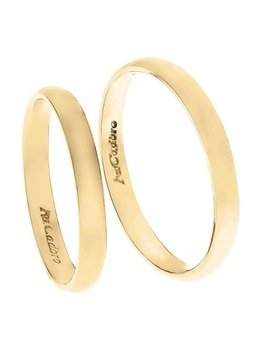 Fa Cad'oro Ehering aus Gelb Gold 14K