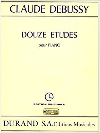 Durand Debussy 12 Etudes Παρτιτούρα για Πιάνο