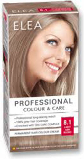 Elea Professional COLOR Βαφή Μαλλιών No 8.1 Light Ash Blond 60ml